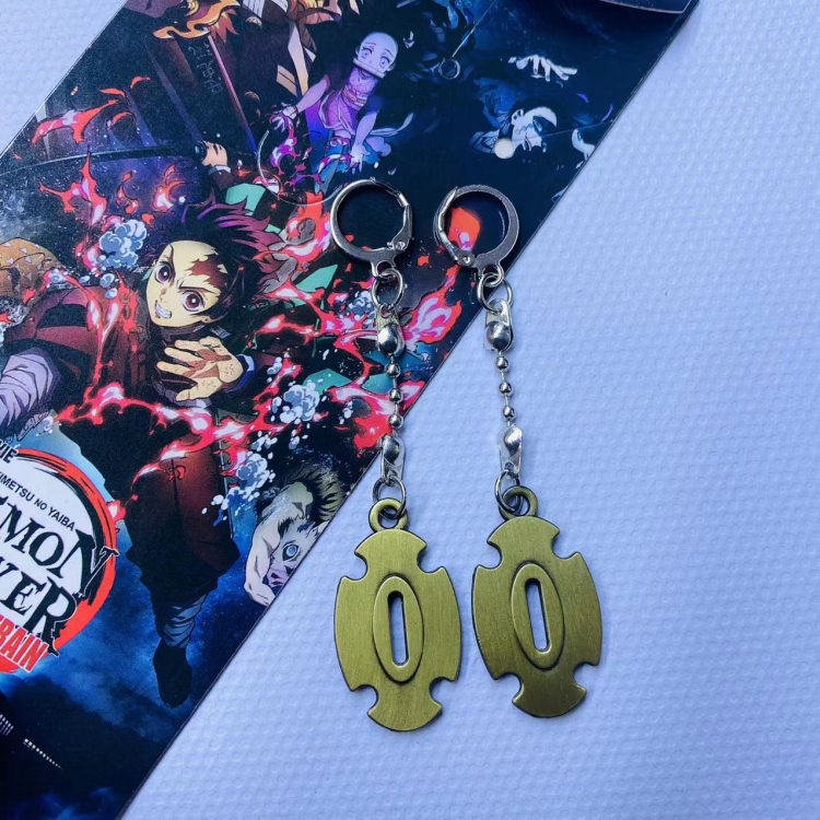 Demon Slayer Kimets Anime peripheral earrings pendant jewelry 1908
