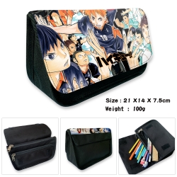 Haikyuu!! Velcro canvas zipper...
