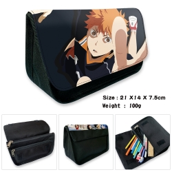 Haikyuu!! Velcro canvas zipper...