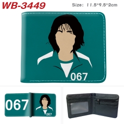 Squid Game color  two-fold lea...