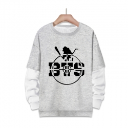 BTS fake two-piece thick round...