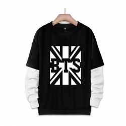 BTS fake two-piece thick round...