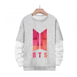 BTS fake two-piece thick round...