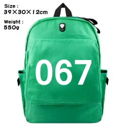 Squid game Canvas Flip Backpac...