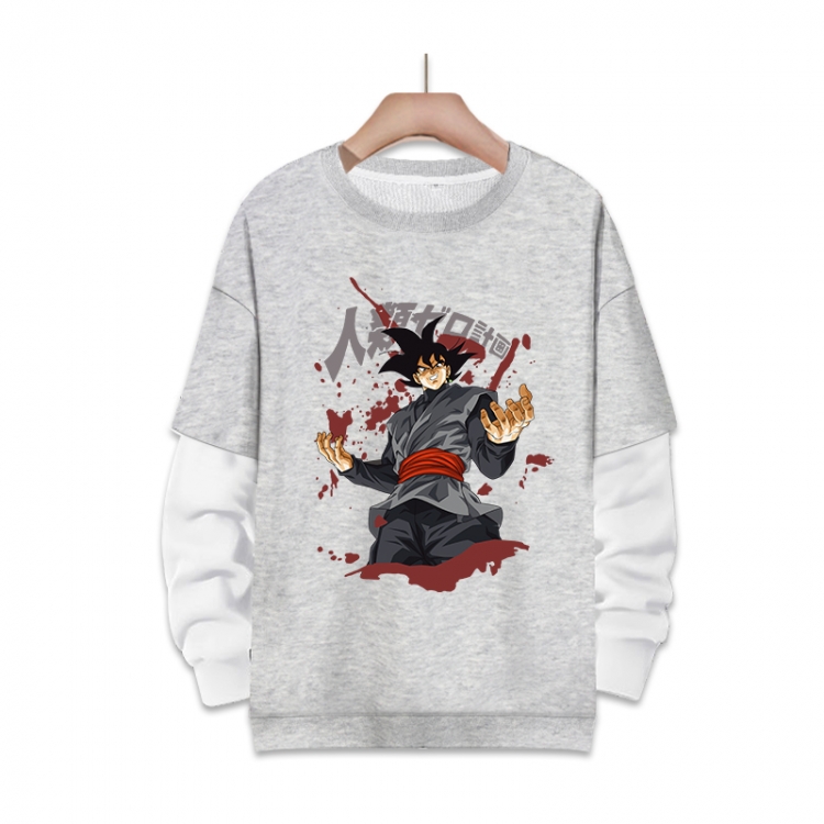 DRAGON BALL Anime fake two-piece thick round neck sweater from S to 3XL