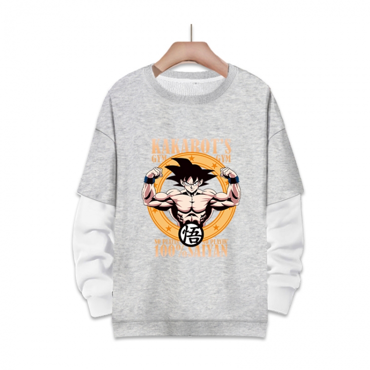 DRAGON BALL Anime fake two-piece thick round neck sweater from S to 3XL