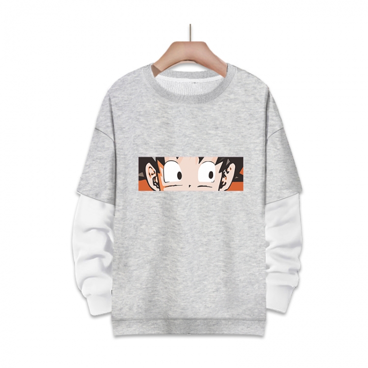 DRAGON BALL Anime fake two-piece thick round neck sweater from S to 3XL