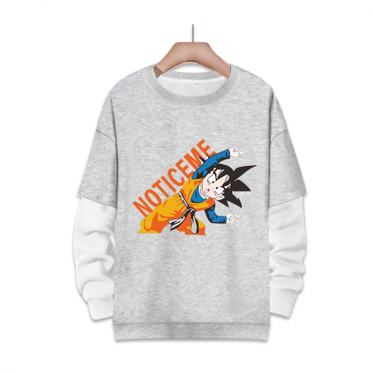 DRAGON BALL Anime fake two-piece thick round neck sweater from S to 3XL