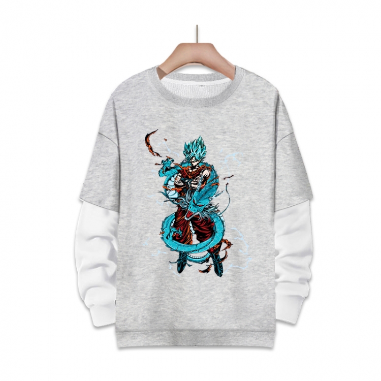 DRAGON BALL Anime fake two-piece thick round neck sweater from S to 3XL