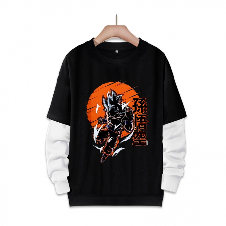 DRAGON BALL Anime fake two-piece thick round neck sweater from S to 3XL