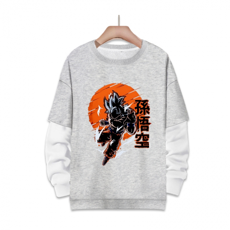 DRAGON BALL Anime fake two-piece thick round neck sweater from S to 3XL