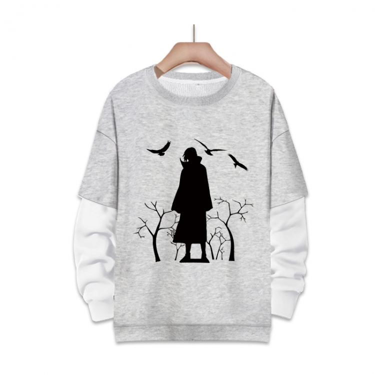 Naruto Anime fake two-piece thick round neck sweater from S to 3XL