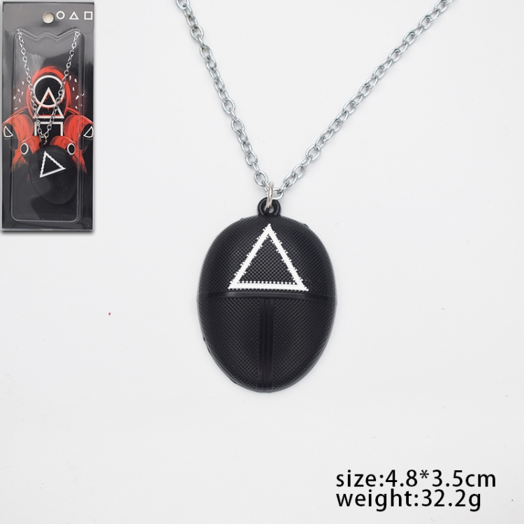 Squid game metal necklace pendant