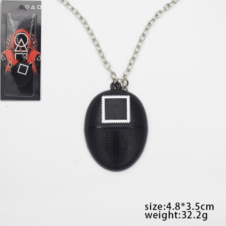 Squid game metal necklace pendant