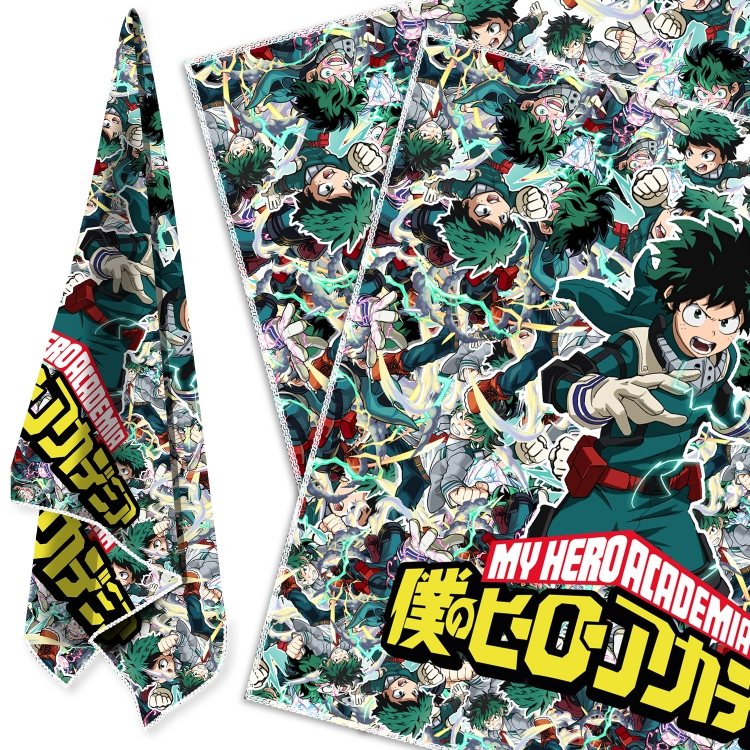 My Hero Academia Cartoon sports towel sweat-absorbent towel turban 58X58CM  price for 2 pcs