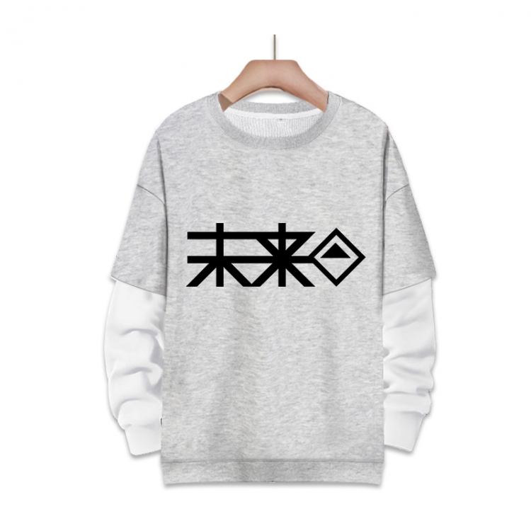 Dangan-Ronpa Anime fake two-piece thick round neck sweater from S to 3XL