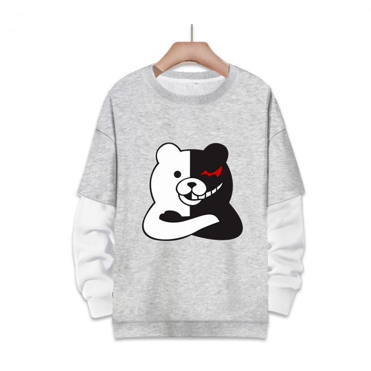 Dangan-Ronpa Anime fake two-piece thick round neck sweater from S to 3XL