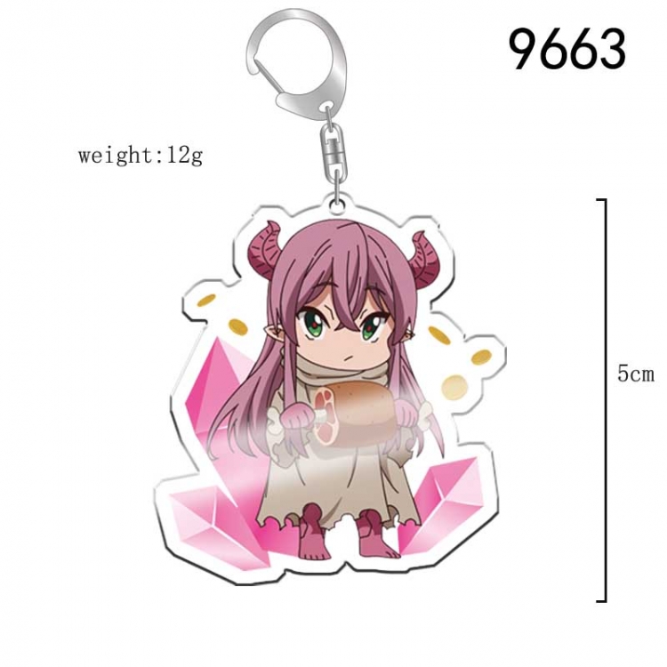 Different World Labyrinth Black Heart Enterprise Anime acrylic Key Chain  price for 5 pcs 9663