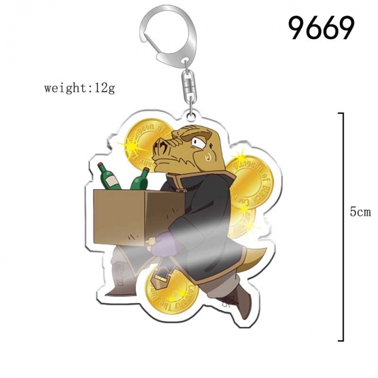 Different World Labyrinth Black Heart Enterprise Anime acrylic Key Chain  price for 5 pcs 9669