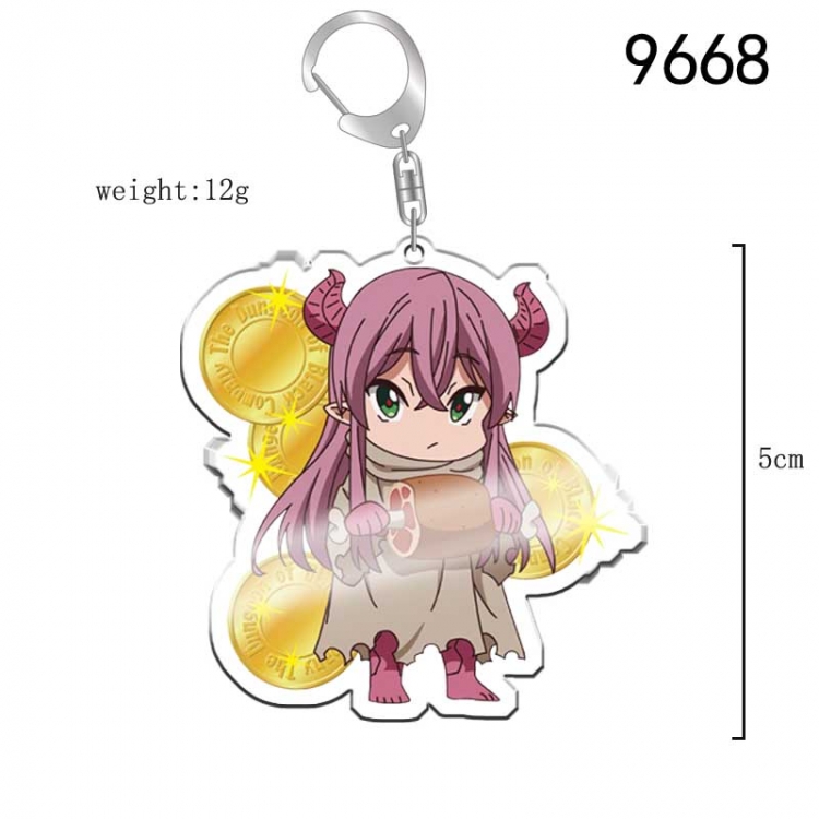 Different World Labyrinth Black Heart Enterprise Anime acrylic Key Chain  price for 5 pcs 9668