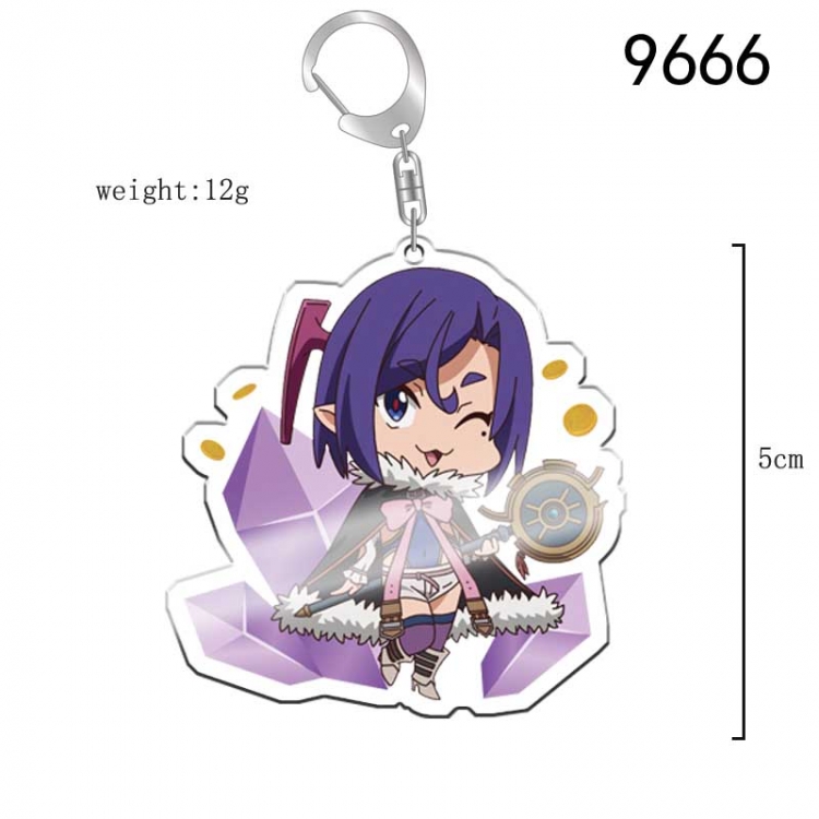 Different World Labyrinth Black Heart Enterprise Anime acrylic Key Chain  price for 5 pcs 9666