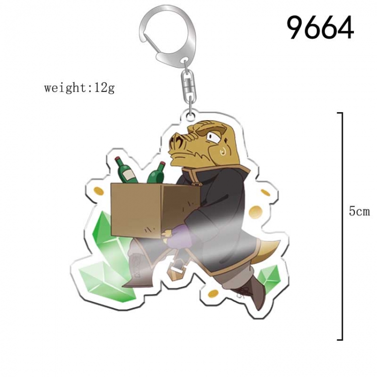 Different World Labyrinth Black Heart Enterprise Anime acrylic Key Chain  price for 5 pcs 9664