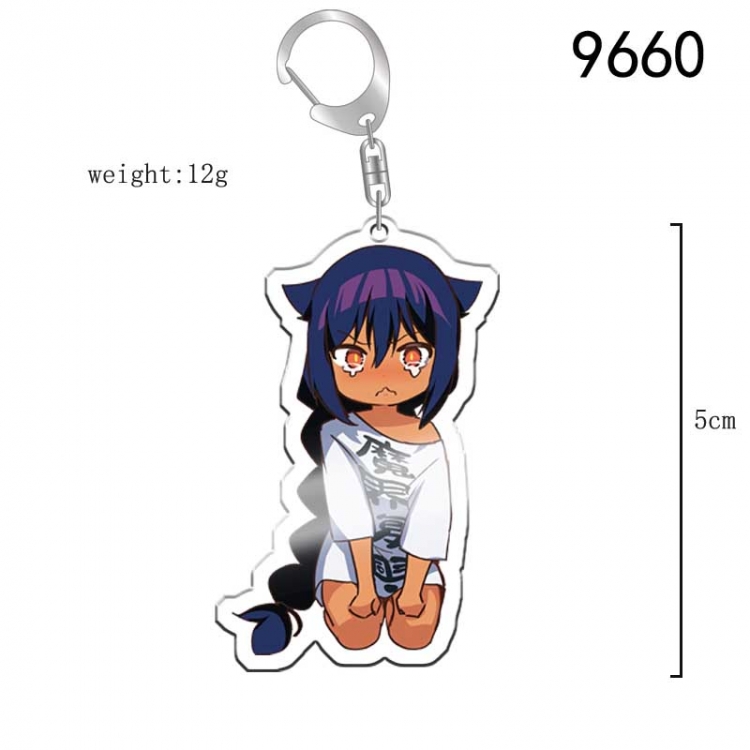 Master Gashi is not discouraged Anime acrylic Key Chain  price for 5 pcs  9660