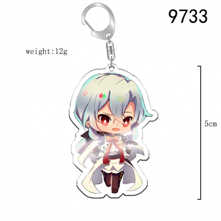 Seraph of the end  Anime acrylic Key Chain  price for 5 pcs 9733