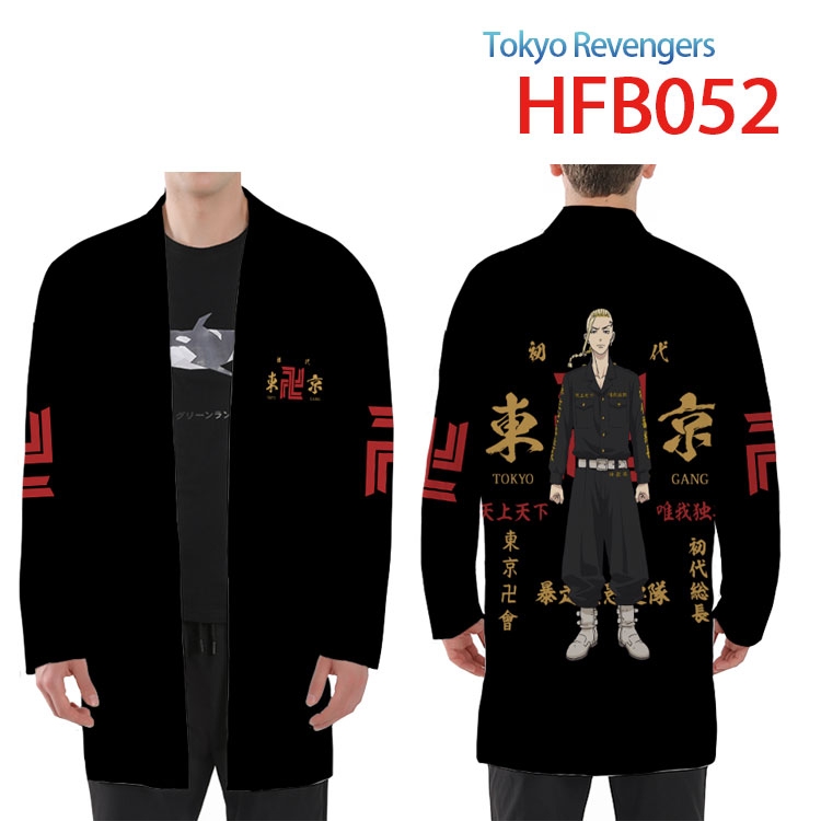 Tokyo Revengers  Anime Peripheral Full Color Long Kimono  from XS to 4XL HFB-052
