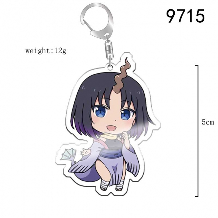 Miss Kobayashis Dragon Maid Anime acrylic Key Chain  price for 5 pcs 9715