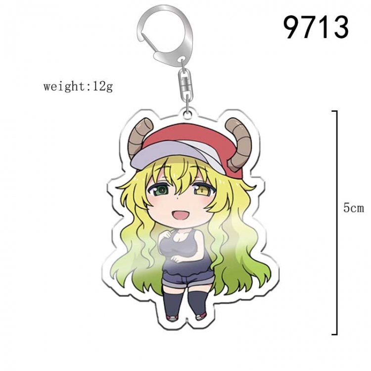 Miss Kobayashis Dragon Maid Anime acrylic Key Chain  price for 5 pcs 9713