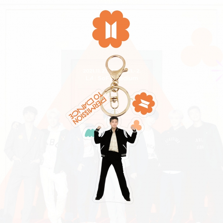 BTS  Acrylic keychain bag pendant jewelry price for 5 pcs  YSK-024-RM