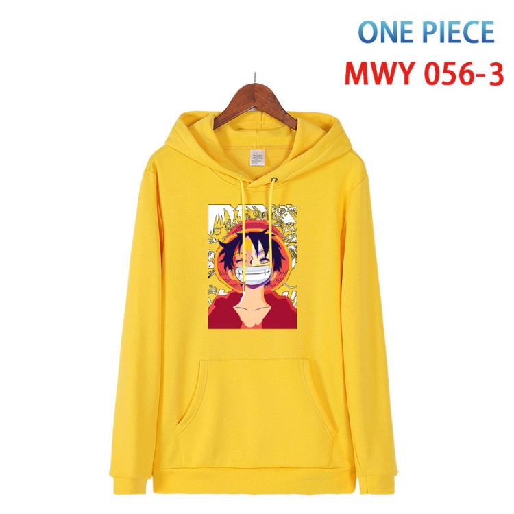One Piece Cotton Hooded Patch Pocket Sweatshirt   from S to 4XL MWY 056 3
