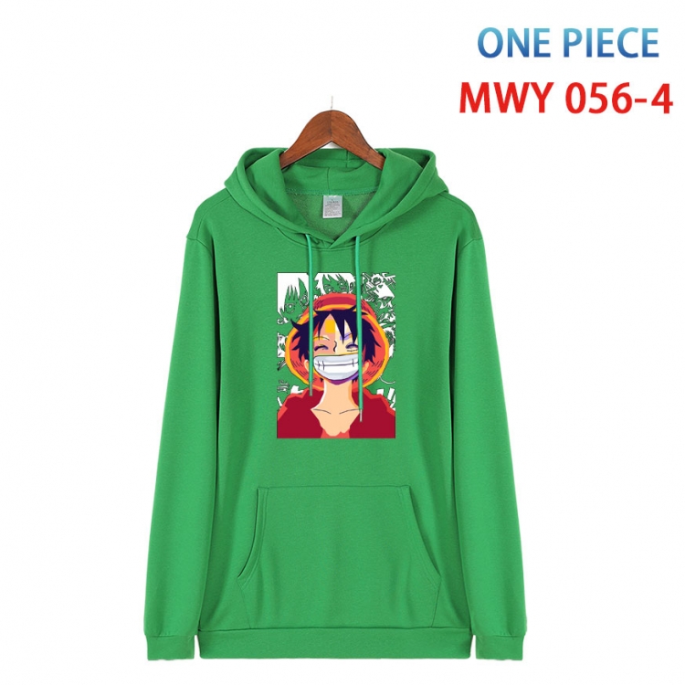 One Piece Cotton Hooded Patch Pocket Sweatshirt   from S to 4XL MWY 056 4