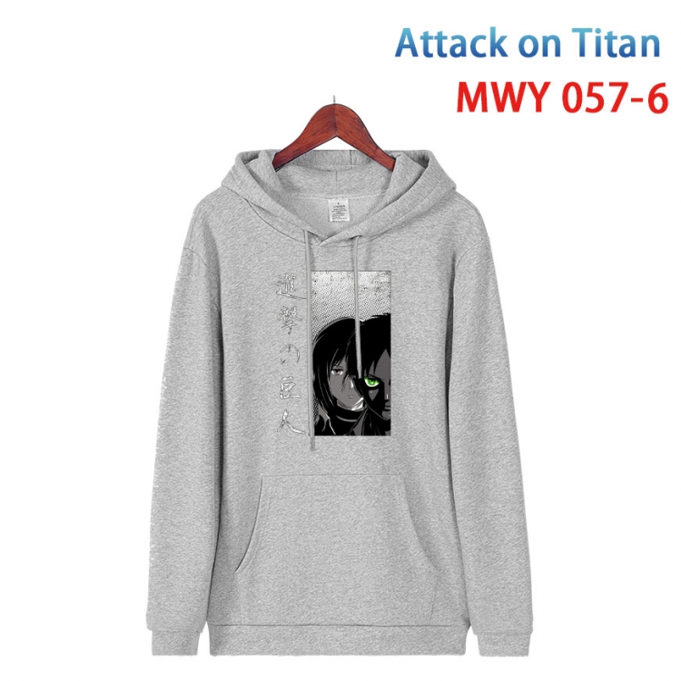 Shingeki no Kyojin Cotton Hooded Patch Pocket Sweatshirt   from S to 4XL MWY 057 6