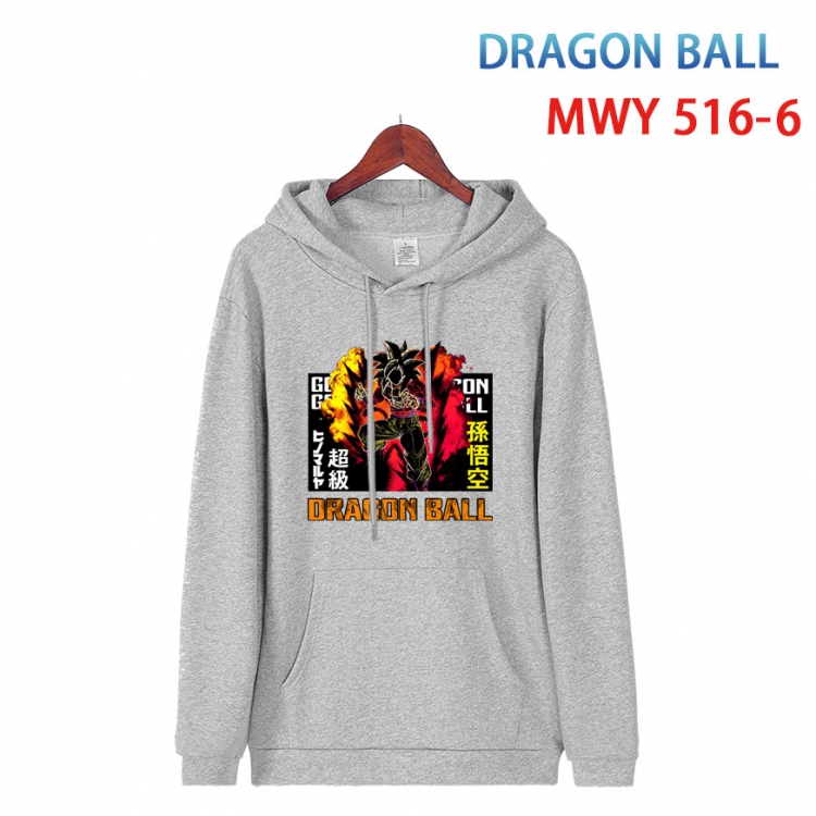 DRAGON BALL Cotton Hooded Patch Pocket Sweatshirt   from S to 4XL   MWY-516-6