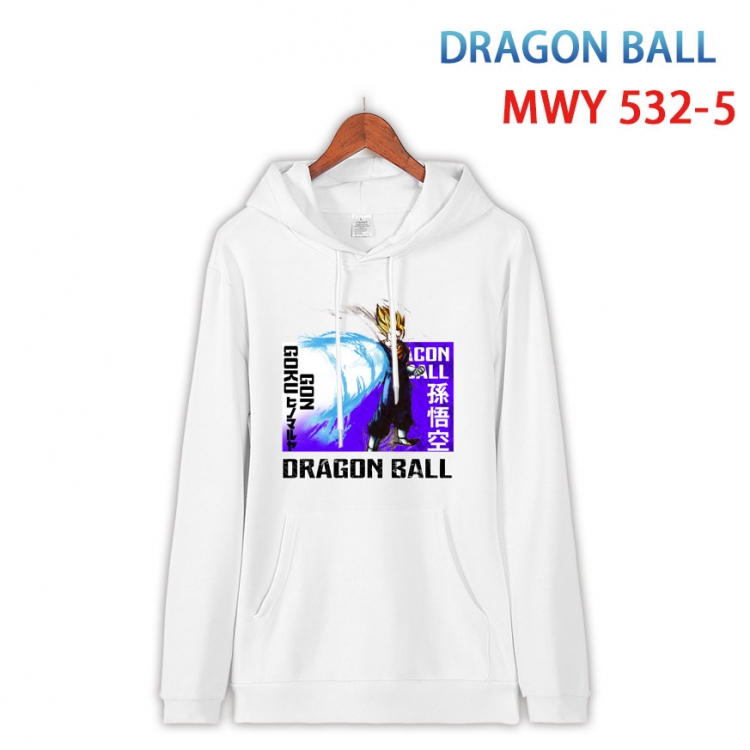 DRAGON BALL Cotton Hooded Patch Pocket Sweatshirt   from S to 4XL  MWY-532-5