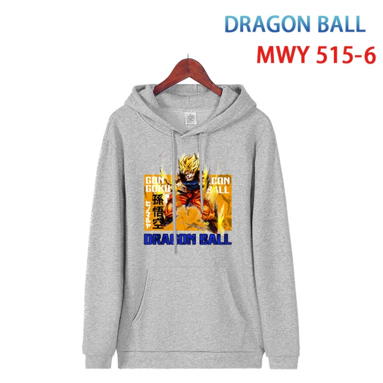 DRAGON BALL Cotton Hooded Patch Pocket Sweatshirt   from S to 4XL MWY-515-6
