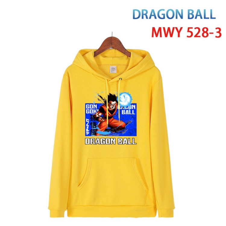 DRAGON BALL Cotton Hooded Patch Pocket Sweatshirt   from S to 4XL  MWY-528-3