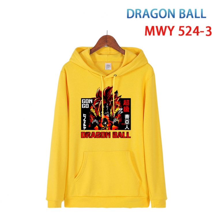  DRAGON BALL Cotton Hooded Patch Pocket Sweatshirt   from S to 4XL