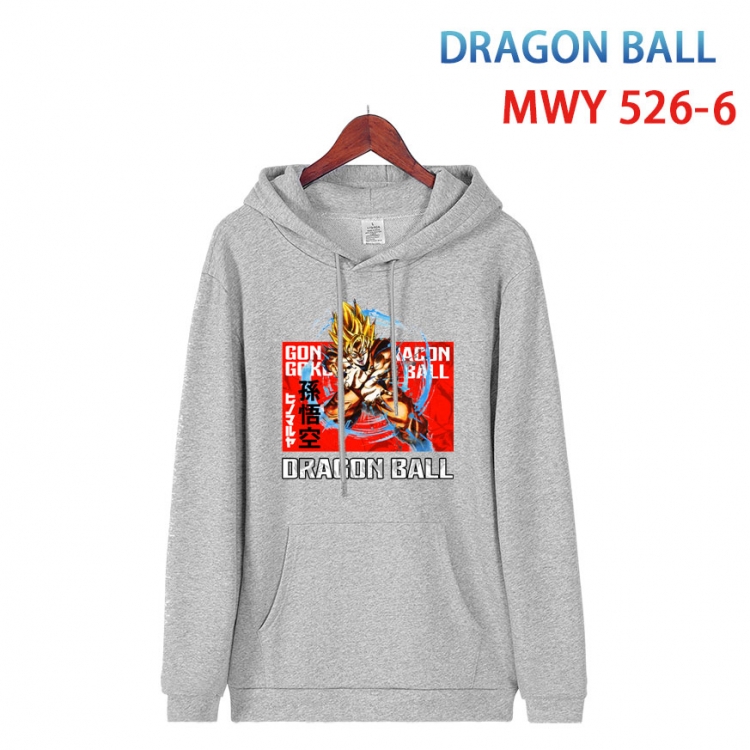 DRAGON BALL Cotton Hooded Patch Pocket Sweatshirt   from S to 4XL MWY-526-6