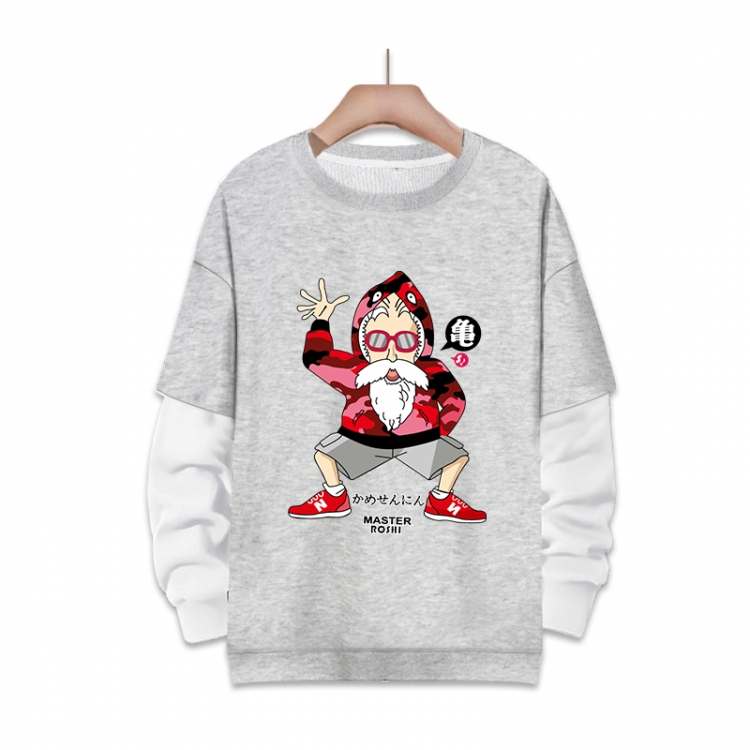 DRAGON BALL Anime fake two-piece thick round neck sweater from S to 3XL