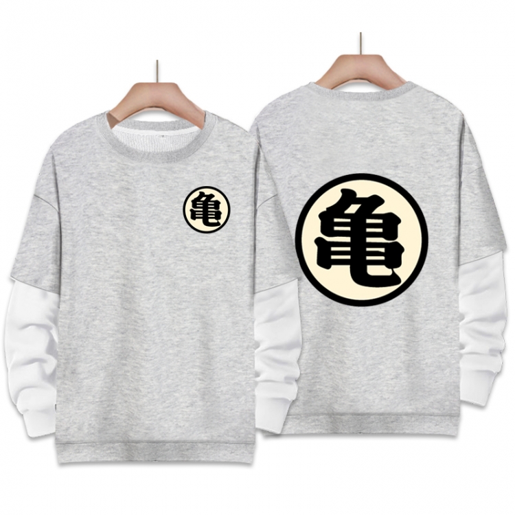 DRAGON BALL Anime fake two-piece thick round neck sweater from S to 3XL