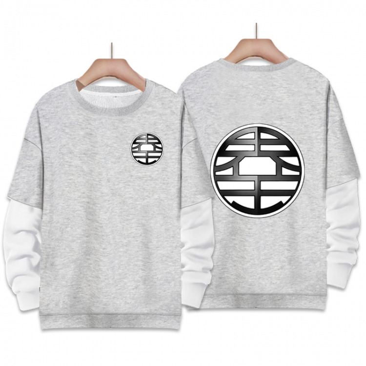 DRAGON BALL Anime fake two-piece thick round neck sweater from S to 3XL