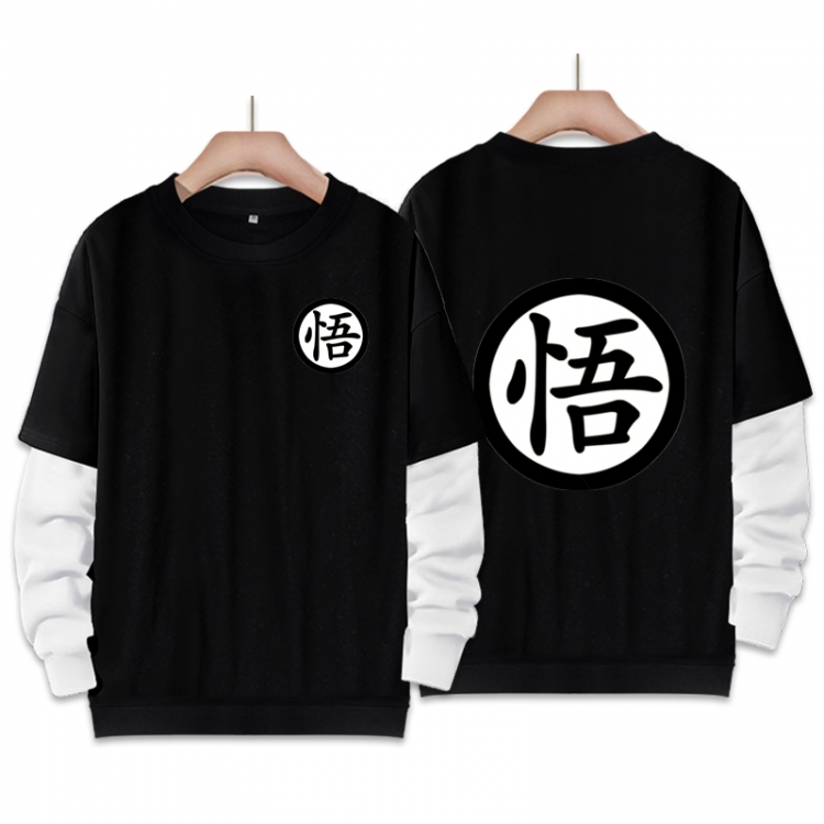 DRAGON BALL Anime fake two-piece thick round neck sweater from S to 3XL
