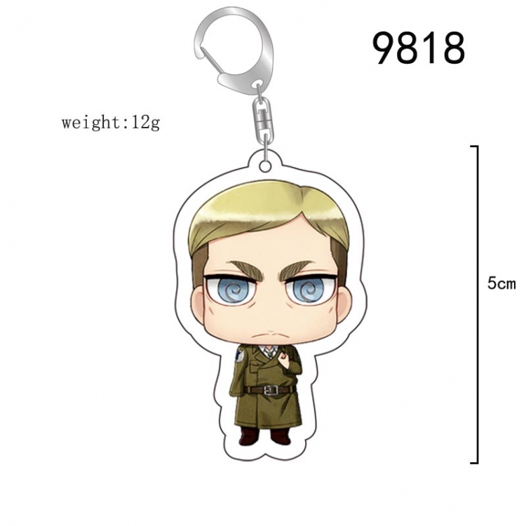 Shingeki no Kyojin Anime acrylic Key Chain  price for 5 pcs 9818