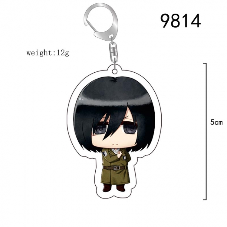 Shingeki no Kyojin Anime acrylic Key Chain  price for 5 pcs 9814
