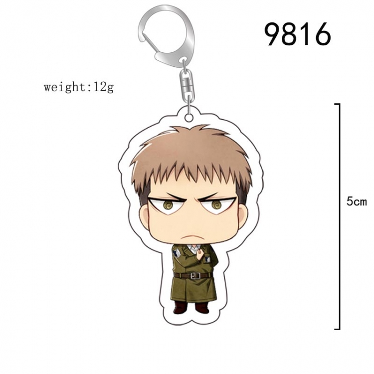 Shingeki no Kyojin Anime acrylic Key Chain  price for 5 pcs 9816