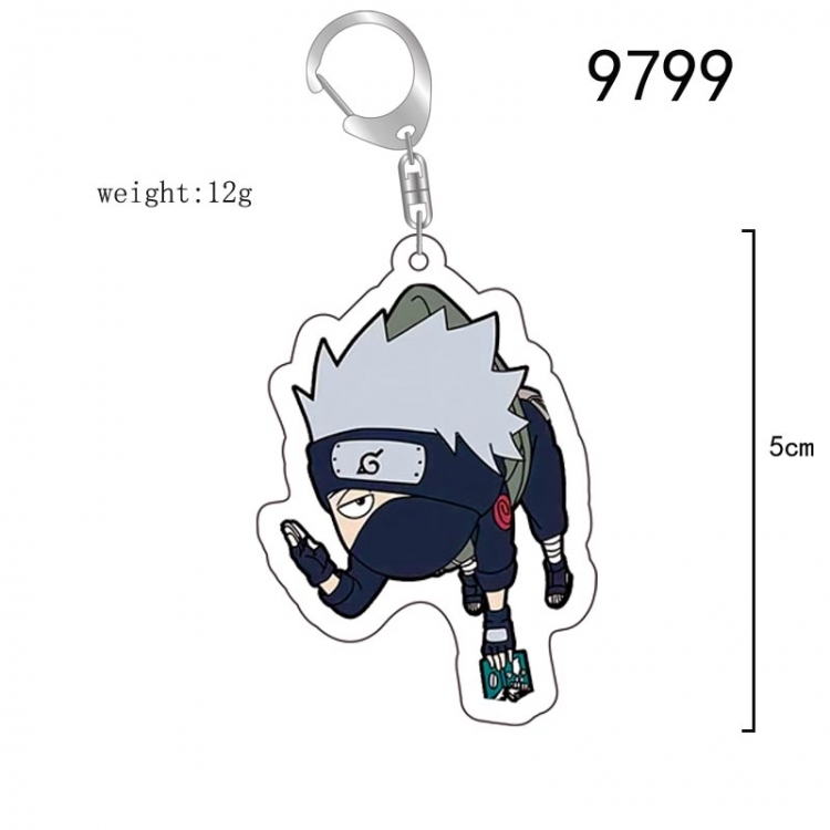 Naruto Anime acrylic Key Chain  price for 5 pcs 9799