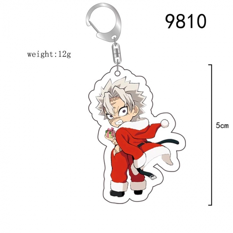 Demon Slayer Kimets Anime acrylic Key Chain price for 5 pcs  Anime acrylic Key Chain price for 5 pcs 9857